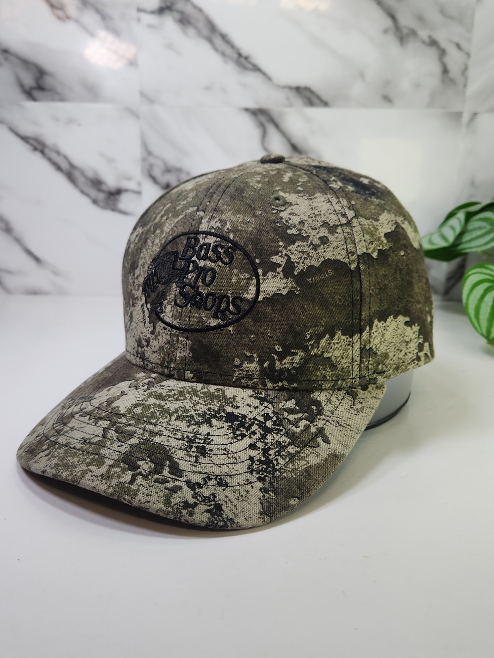 Bass Pro Shops Men's Camo Logo Cap - Green/Olive